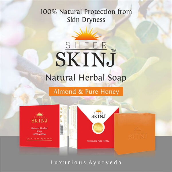 Natural luxury Premium Herbal Soap Almond & Pure Honey