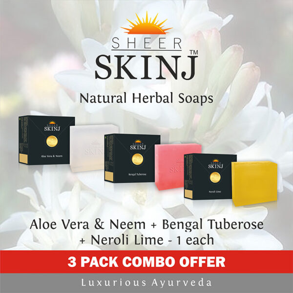 Natural Luxury Premium Herbal Soap Aloe Vera & Neem, Bengal Tuberose & Neroli Lime