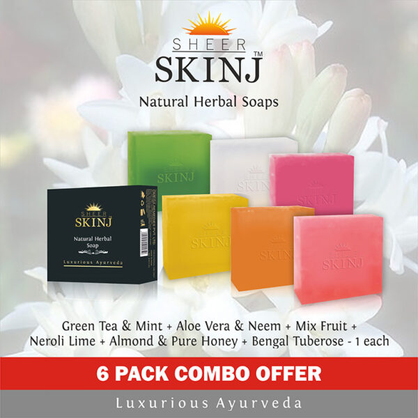 Natural Luxury Premium Herbal Soap Green Tea & Mint , Aloe Vera & Neem , Mix Fruit , Neroli Lime , Almond-Honey , Bengal Tuberose