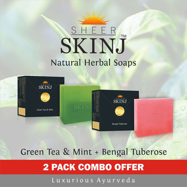 Natural Luxury Premium Herbal Soaps Bengal Tuberose & Green Tea & Mint