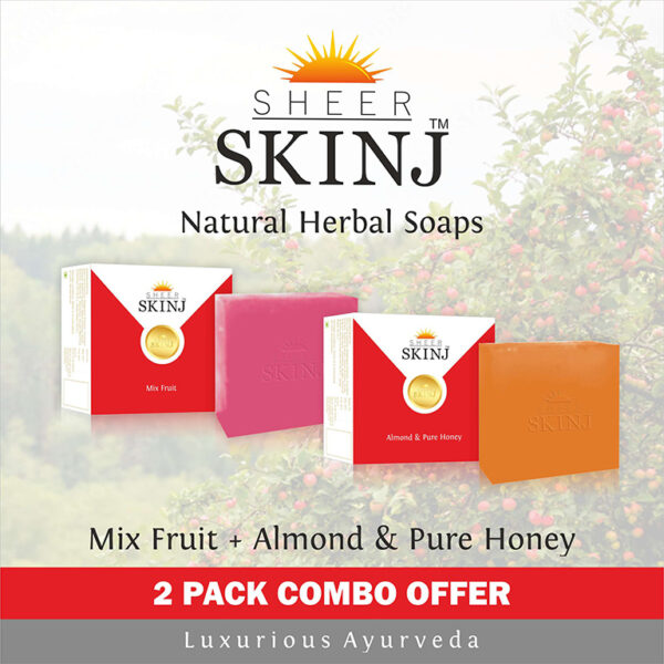 Natural Luxury Premium Herbal Soaps Mix Fruit WITH Almond & Honey